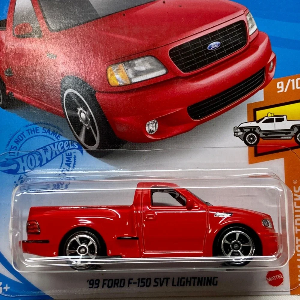 Hot Wheels '99 Ford F-150 SVT Lightning 237/250 HW Hot Trucks 9/10 Red 2020-2021